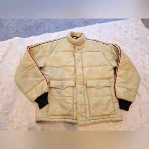 Vintage 1970's Swingster Michelob Ultra Puffer Coat Unisex Size Large